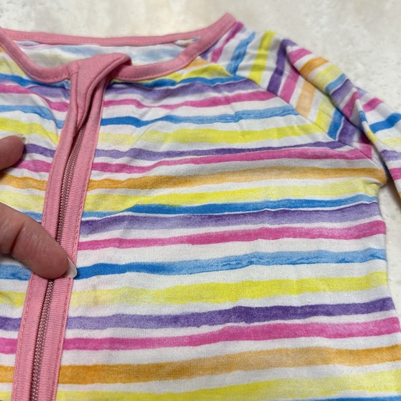 ☀️ RETIRED Little Sleepies Sunrise Stripe Zippy - 18-24 months - Picture 6 of 8